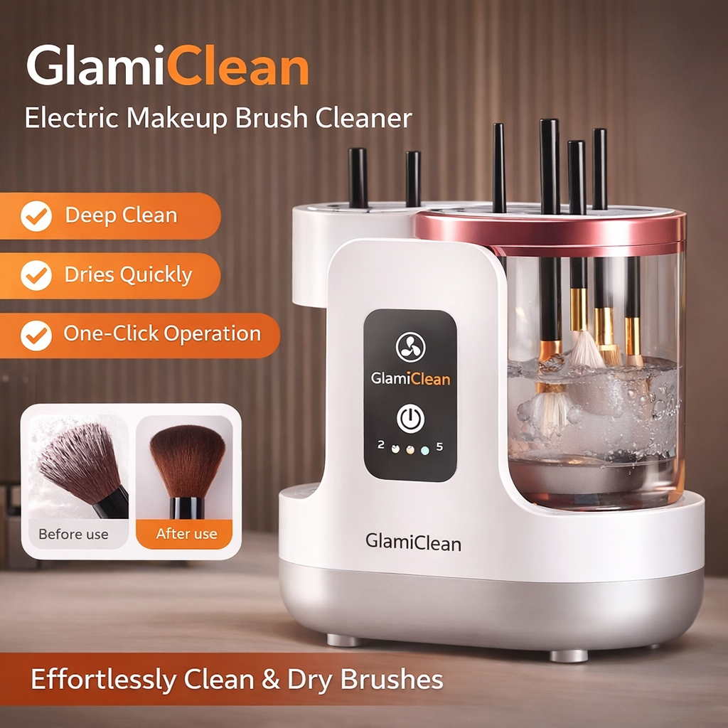 GlamiClean™-Electric Makeup Brush Cleaner pass